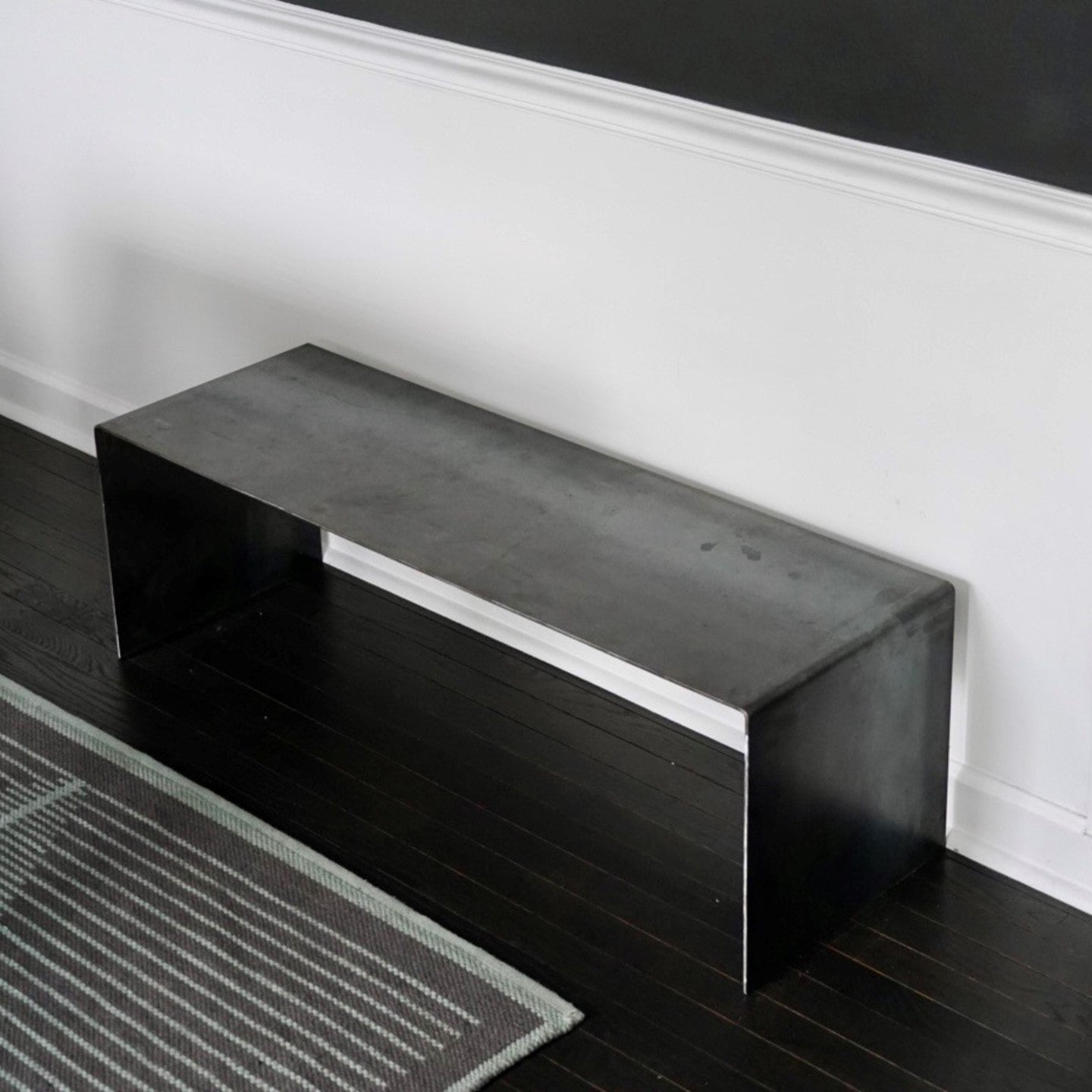 One Piece Metal Bench