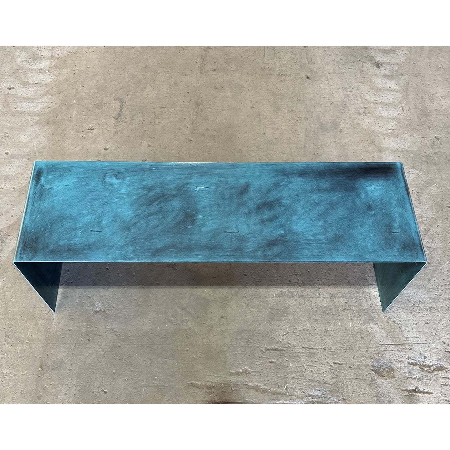 One Piece Metal Bench