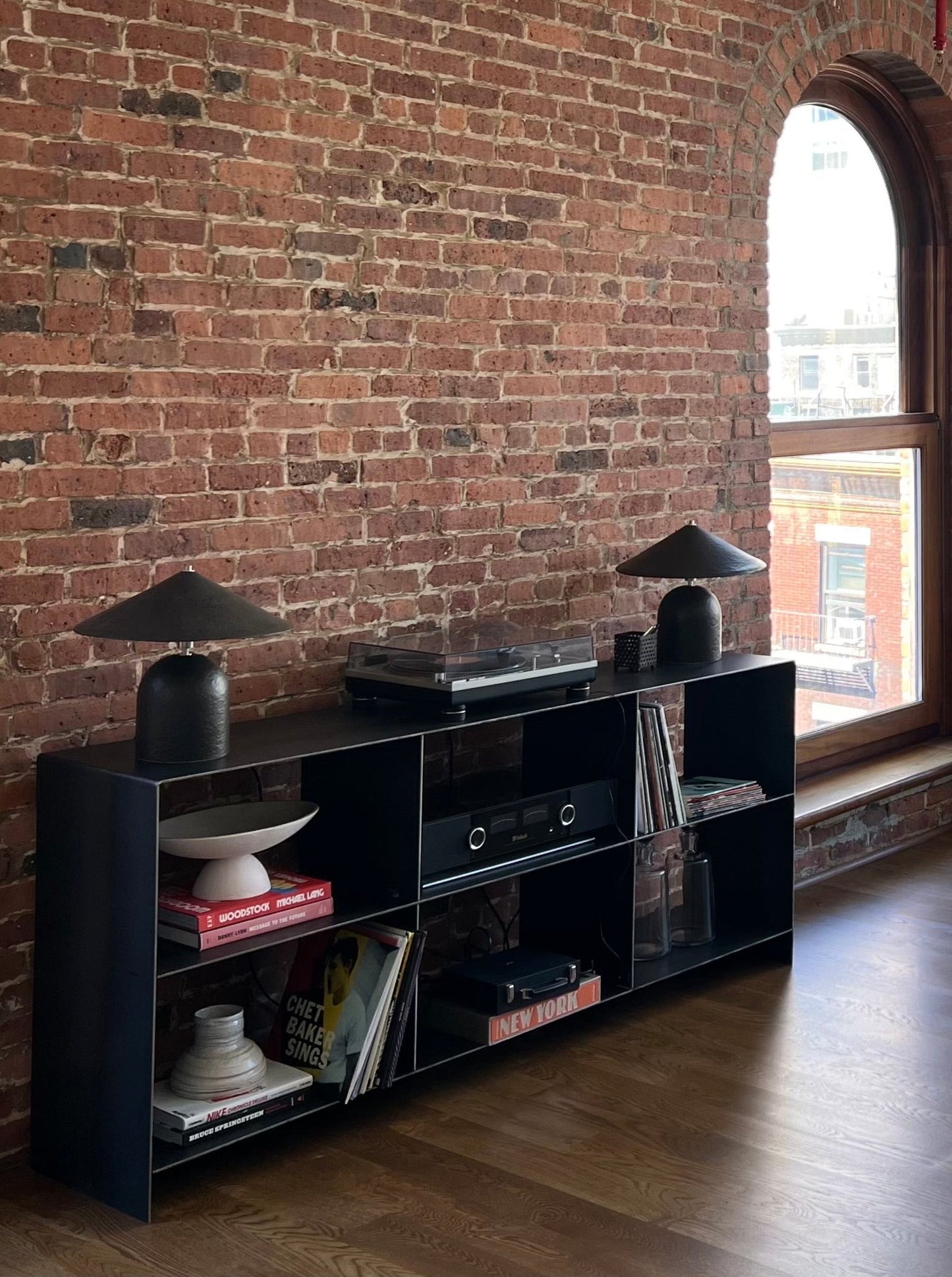 Large Metal Media Console